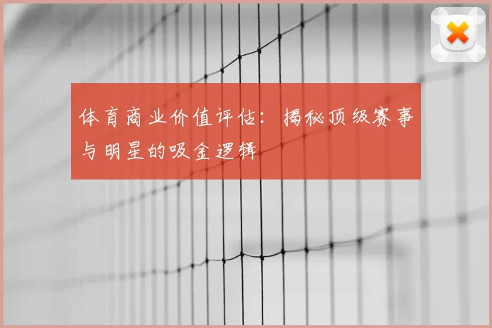 体育商业价值评估：揭秘顶级赛事与明星的吸金逻辑